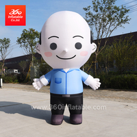 高品质中国充气制造商价格行走广告充气卡通男孩套装服装定制