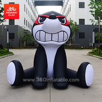 高品质中国充气工厂广告卡通人物定制充气吉祥物猫定制
