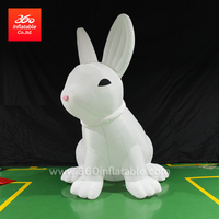高品质中国工厂价中秋广告吉祥物充气兔子卡通定制